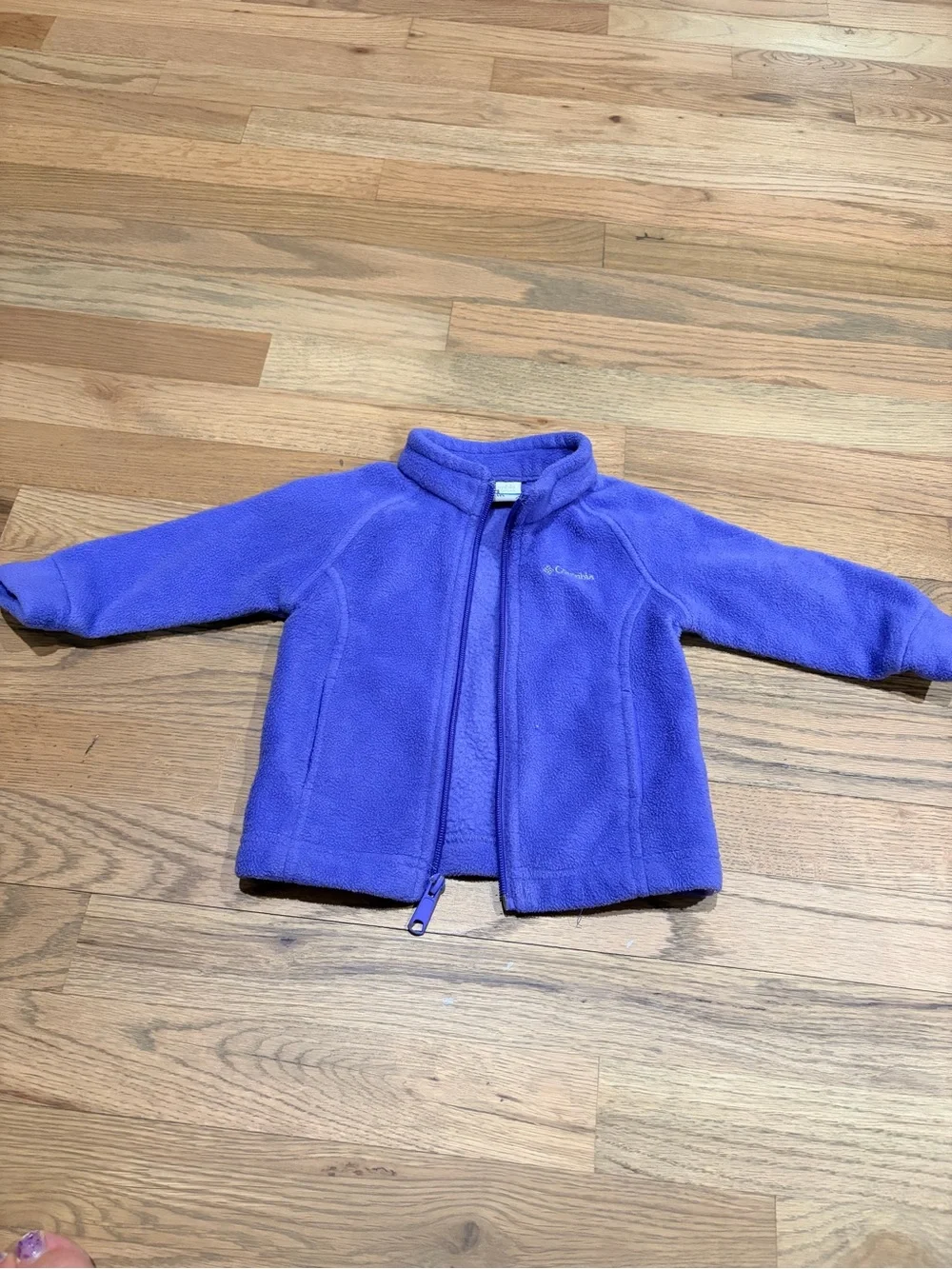 Columbia purple fleece zip up